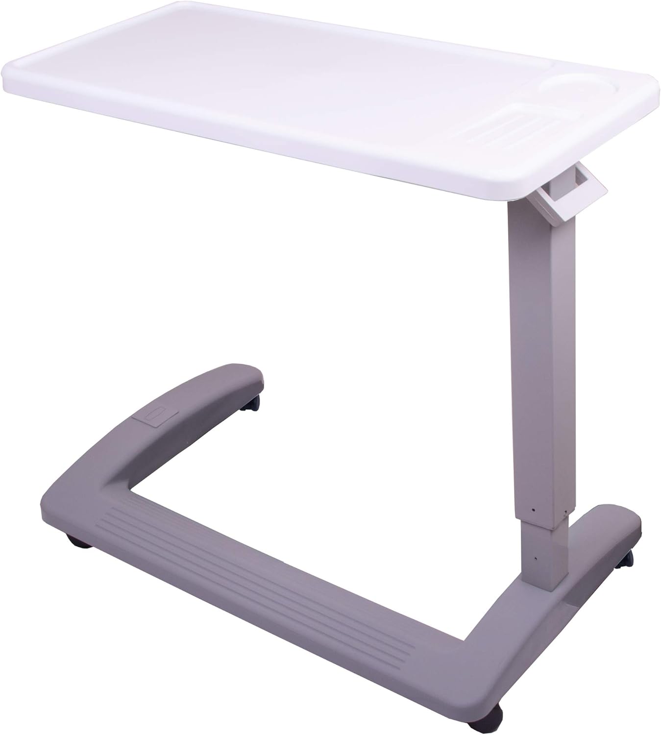 Carex Overbed Table and Hospital Bed Table - Table With Wheels - Over The Bed Table For Home Use and Hospital
