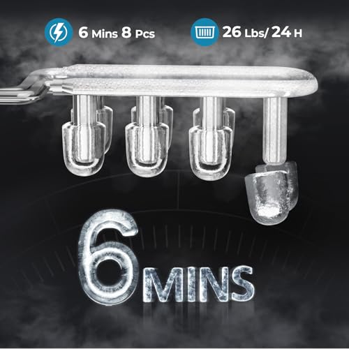 Antarctic Star Nugget Ice Maker Countertop - 44LB/Day, Self-Cleaning Portable Ice Machine with LED Display, 10-15 Minute Fast Ice Making for Home/Office/Bar