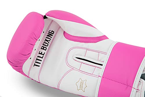 TITLE Boxing Pro Style Leather Training Gloves 3.0 - Boxing Gloves, Boxing Training Gloves, MMA Gloves, Oz Training Gloves, Kickboxing Gloves, Punching Bag Gloves, Sparring Gloves