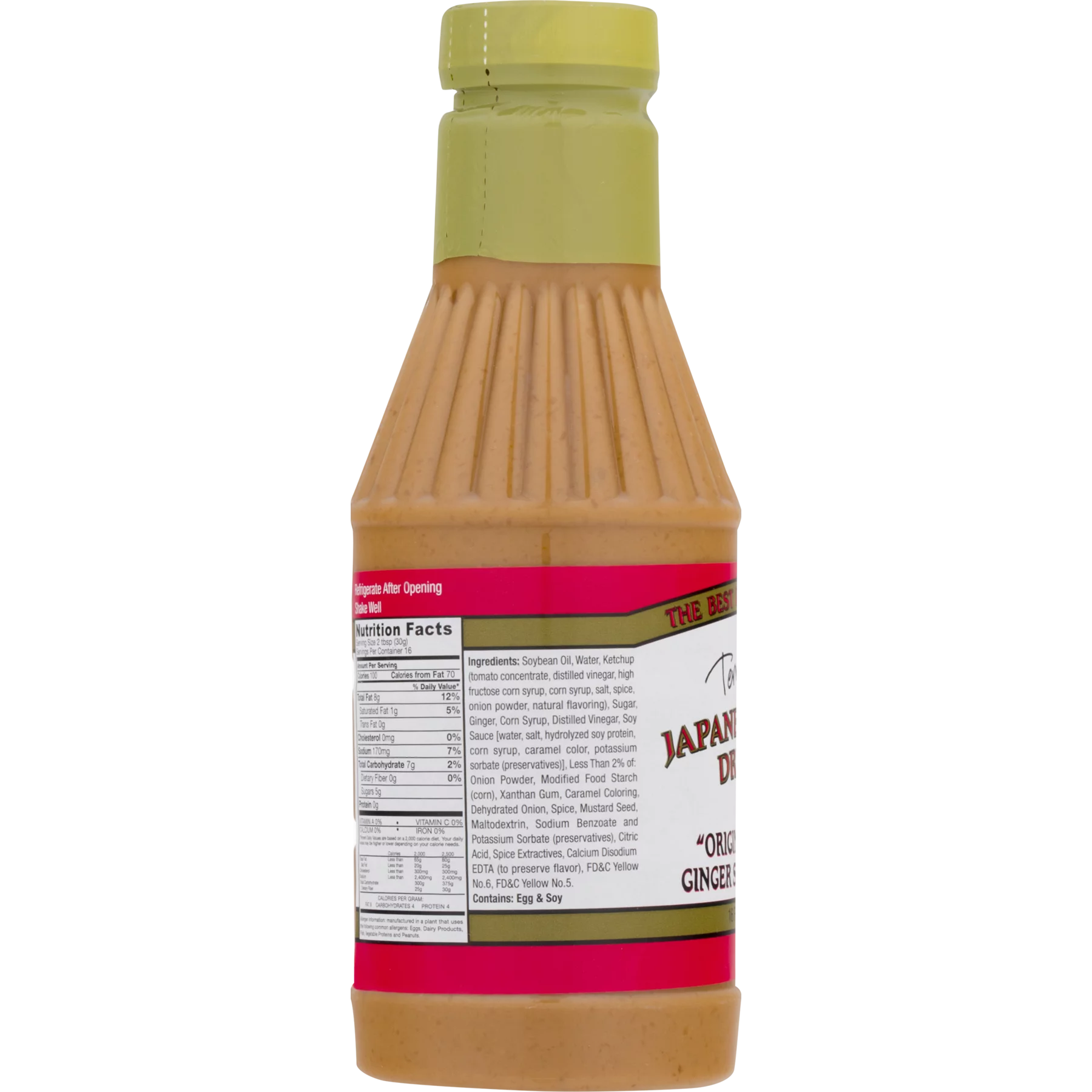 Terry Ho's Japanese Ginger Dressing Japanes Steakhouse Salad Dressing Gluten Free 16 oz