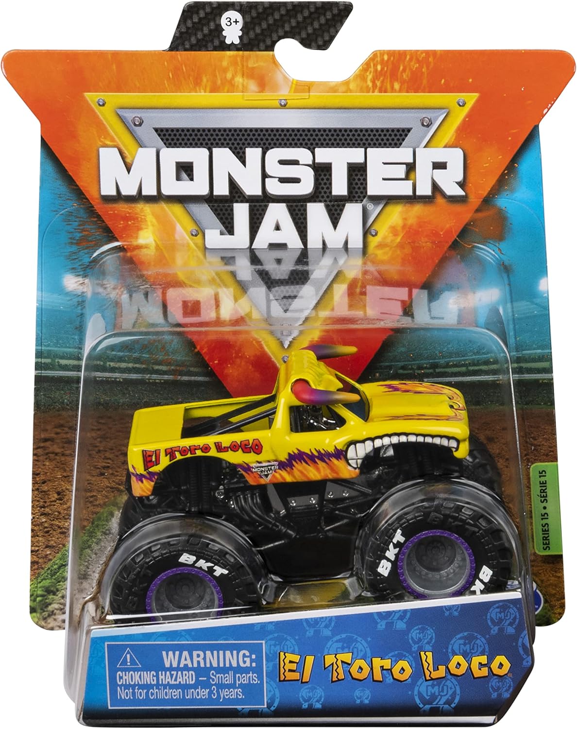 Monster Jam, Official El Toro Loco Monster Truck, Die-Cast Vehicle, Legacy Trucks Series, 1:64 Scale