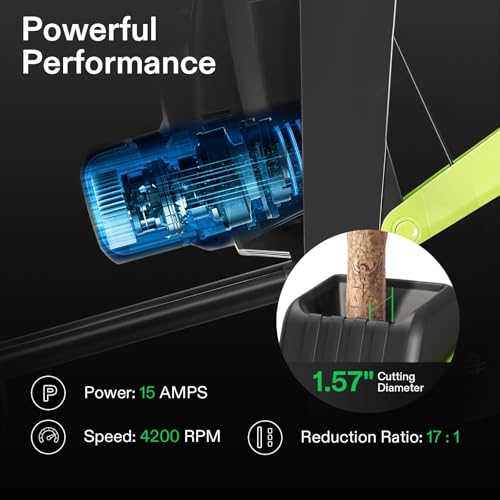 VIVOSUN 15-Amp Electric Wood Chipper Shredder with 1.57