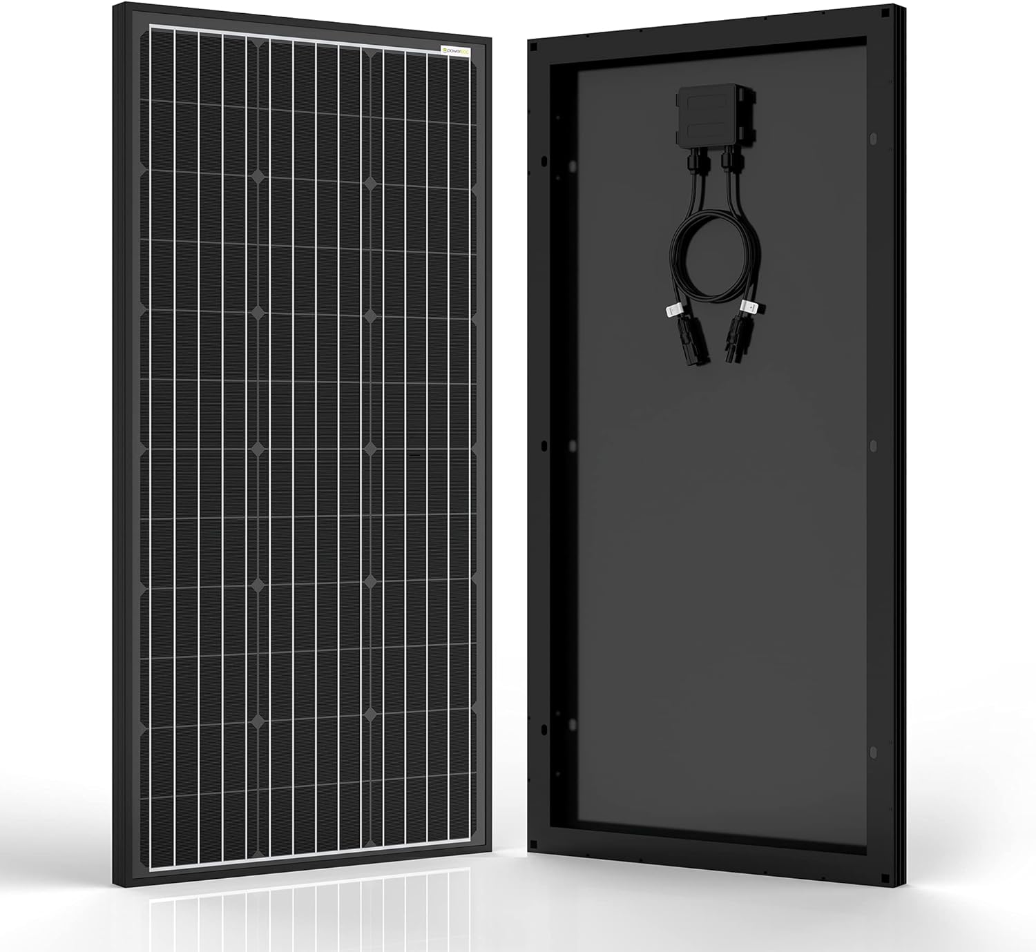 PowerECO 200 watt Solar Panel，High Efficiency Black PV Module Power 200W Mono RV Solar Panel for 12 Volt System,RV Marine Boat Cabin and Other Off Grid System (1 Pack)