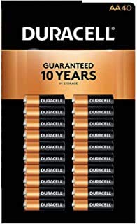 Duracell - CopperTop AA Alkaline Batteries - long lasting, all-purpose Double A battery for household and business - 40 Count