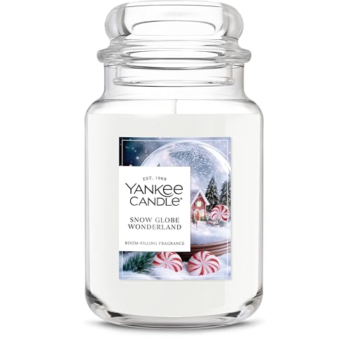 Yankee Candle Sparkling Cinnamon, Christmas Scented Candle, 22oz Large Jar with up to 150 Hour Burn Time, Giftable
