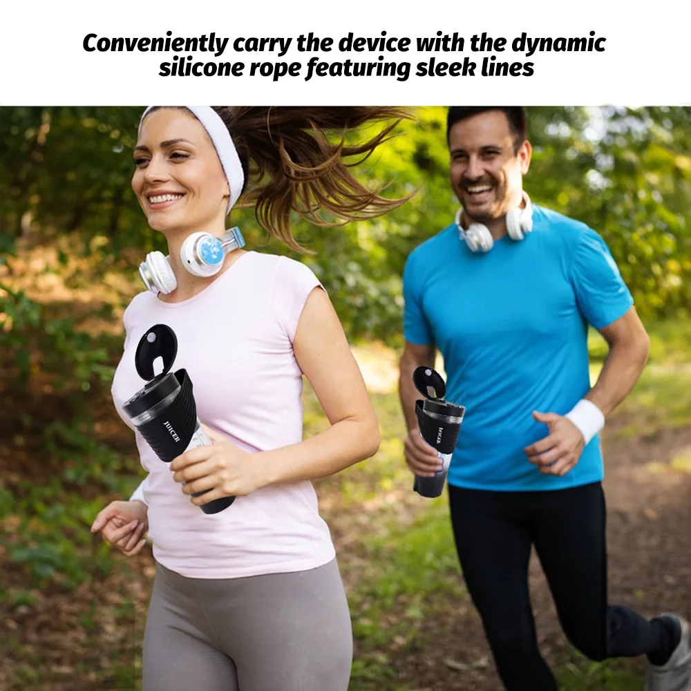 Tomshoo Powerful 22000r/m Portable Blender 460ml Rechargeable Juicer Cup for Traveling Gym Office