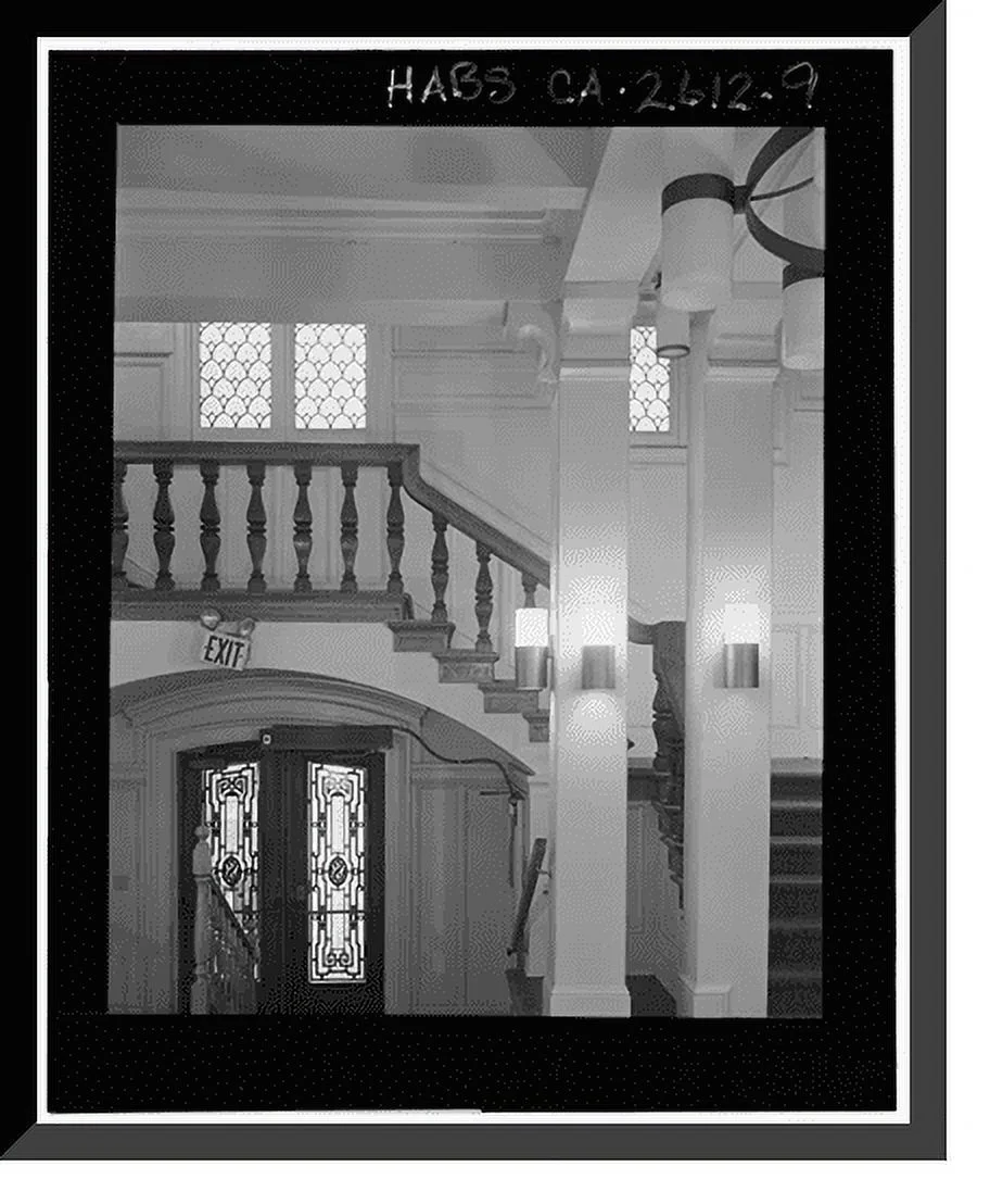 Historic Framed Print, Sesnon House, 6500 Soquel Drive, Aptos, Santa Cruz County, CA - 9, 17-7/8