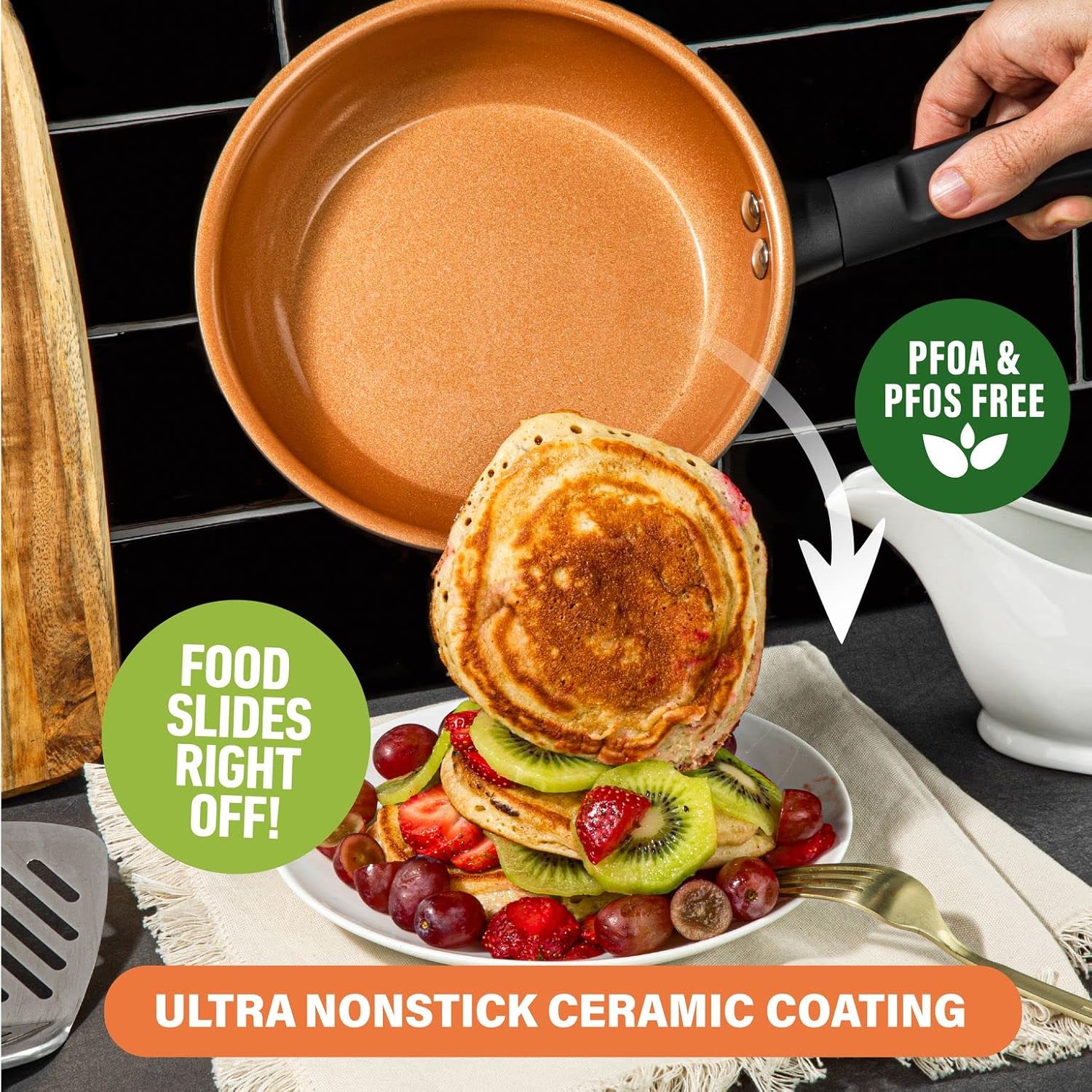 Gotham Steel Pro 13 Piece Pots and Pans Set Non Stick Cookware Set, Hard Anodized Cookware Sets, Pot and Pan Set, Kitchen Cookware Sets, Non Toxic Ceramic Cookware Set, Dishwasher Safe……