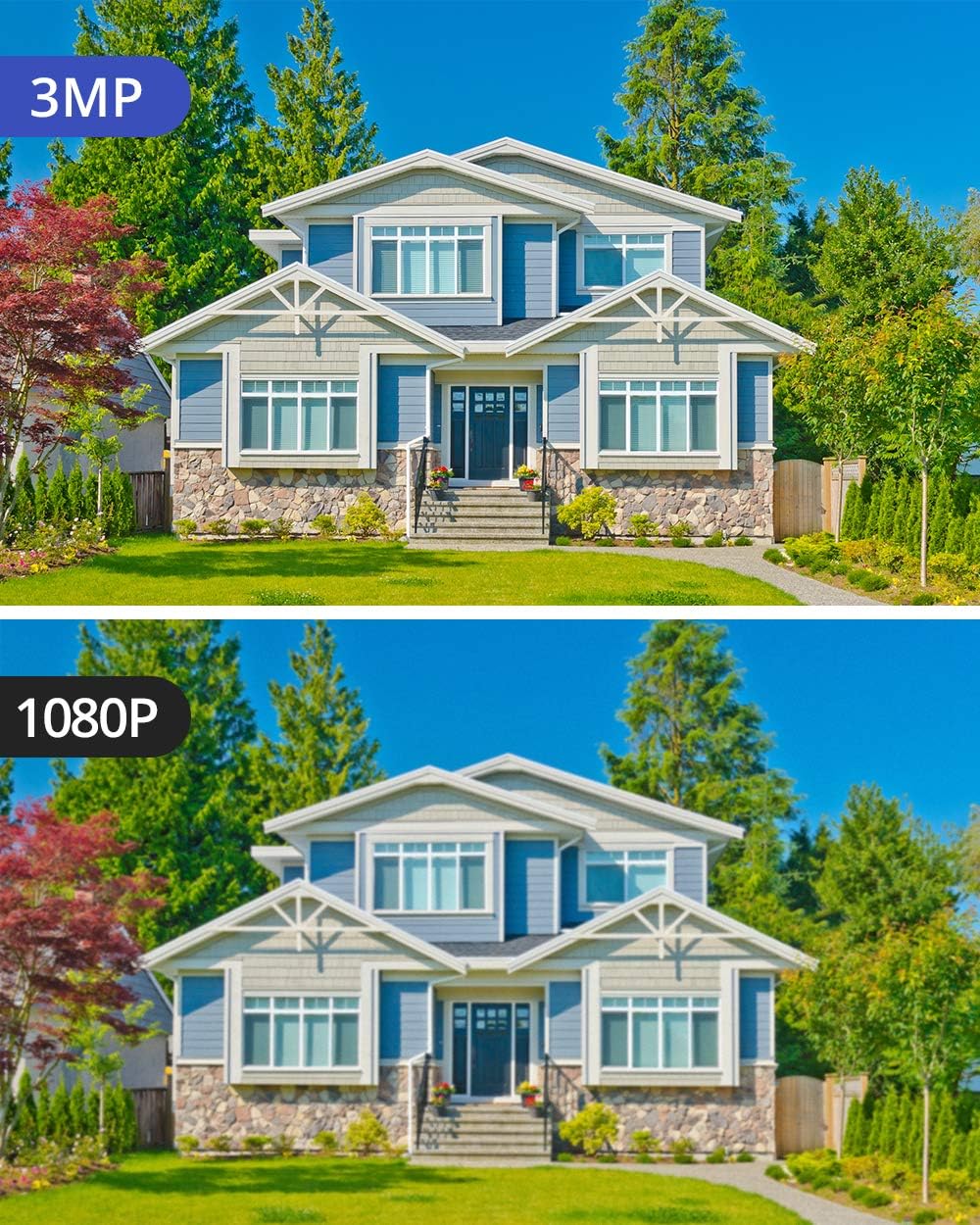 [8CH Expandable, 2K] SANNCE 5MP Wireless NVR Security System and 4Pcs 3MP WiFi Surveillance Cameras with AI Human Detection, Work with Alexa, Support Cloud Storage, Remote Access, One-Way Audio Record