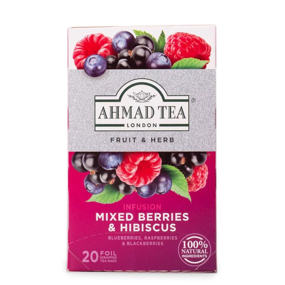 Ahmad Tea Mixed Berry Hibiscus 20 bag Pack of 4
