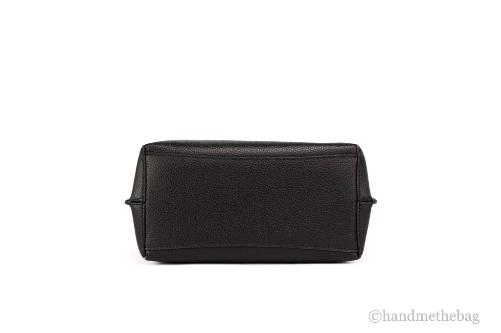 Coach (CA177) Mollie 22 Small Black Doublefaced Leather Bucket Crossbody Handbag