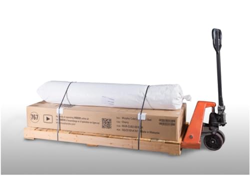 NIGHT & DAY Furniture Murphy Cube Cabinet Bed (White, Queen)