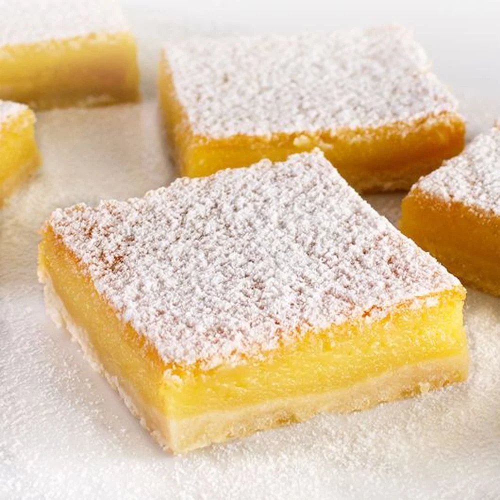 Bittersweet Pastries 1/2 Sheet Lemon Dessert Bar - 24 per pack -- 2 packs per case.