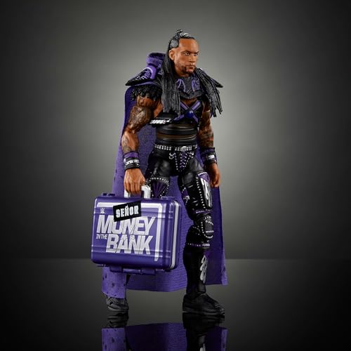 Mattel WWE Ultimate Edition Action Figure & Accessories, 6-inch Damian Priest Collectible Set, Swappable Heads & Hands, 30 Articulation Points