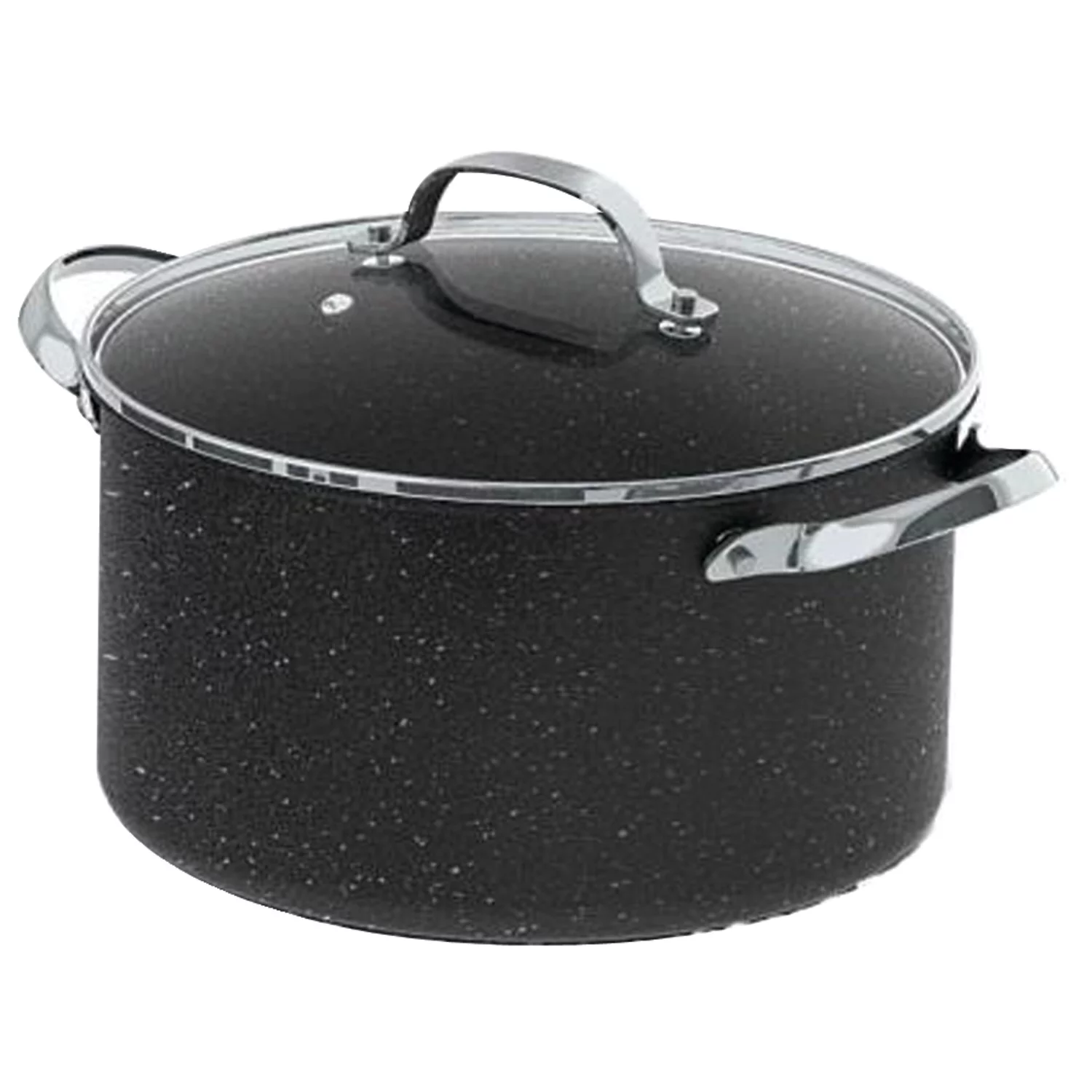The Rock by Starfrit 060317-002-0000 6 qt Stockpot with Glass Lid