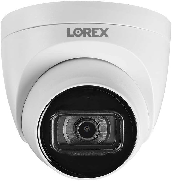Lorex 4K Ultra HD IP Add-On PoE Indoor/Outdoor Dome Security Camera with Listen-in Audio