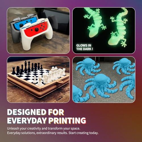 OVERTURE PLA Filament 1.75mm PLA 3D Printer Filament, 2kg Cardboard Spool (4.4lbs), Dimensional Accuracy +/- 0.02mm, Fit Most FDM Printer (Black 2-Pack)