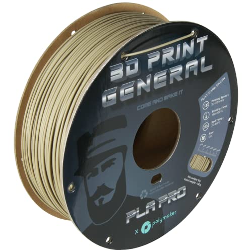 Polymaker PLA PRO Filament 1.75mm 1kg, Tough & High Rigidity White 3D Printing Filament, PolyLite PLA PRO 3D Printer Filament 1.75mm, Print with Most 3D Printers