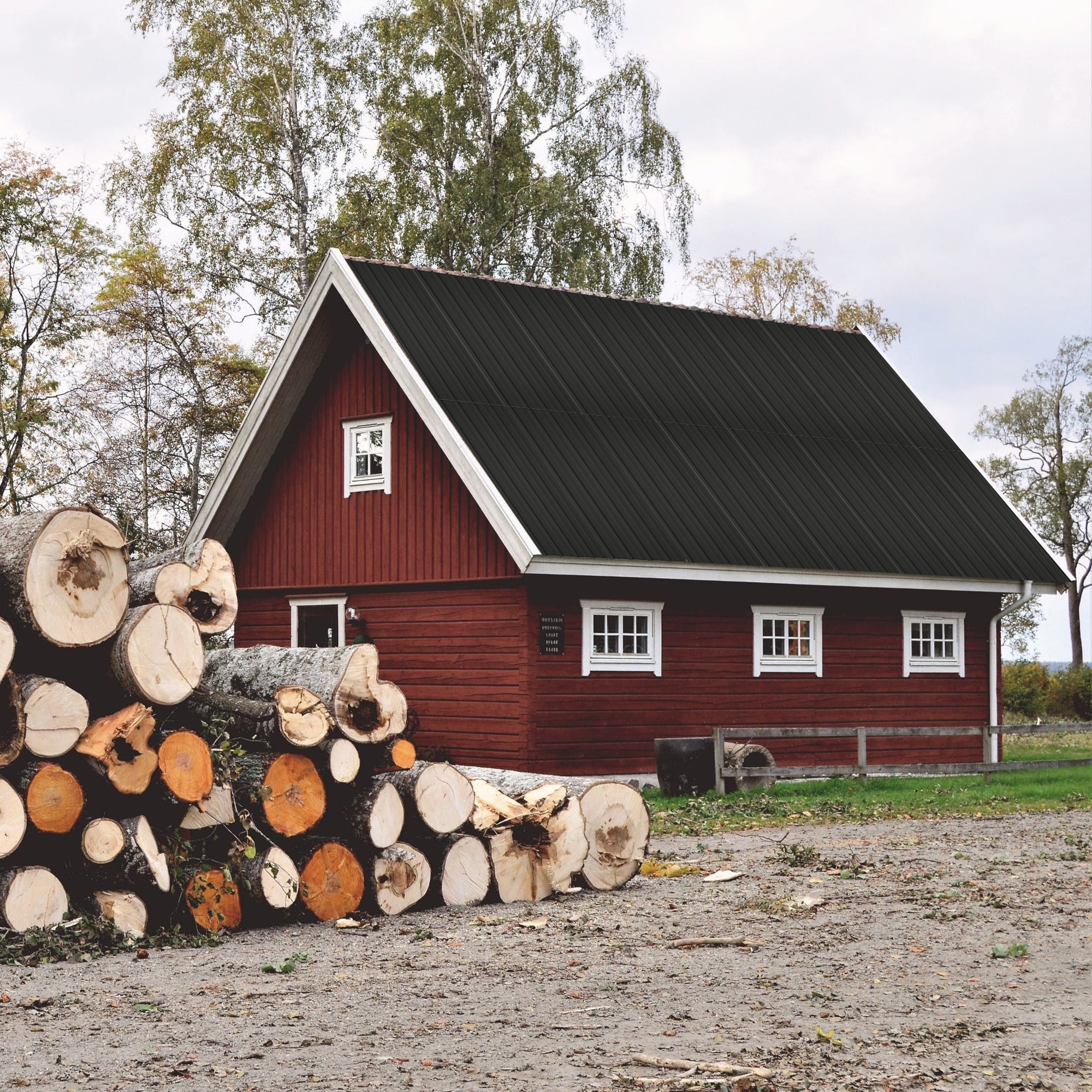 20 Pcs Galvanized Metal Roof Panels Hardware Roofing Sheets, Black