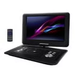 Trexonic TRX-1580 14.1 in. Portable DVD Player with TFT-LCD Screen & USB, SD & AV Inputs