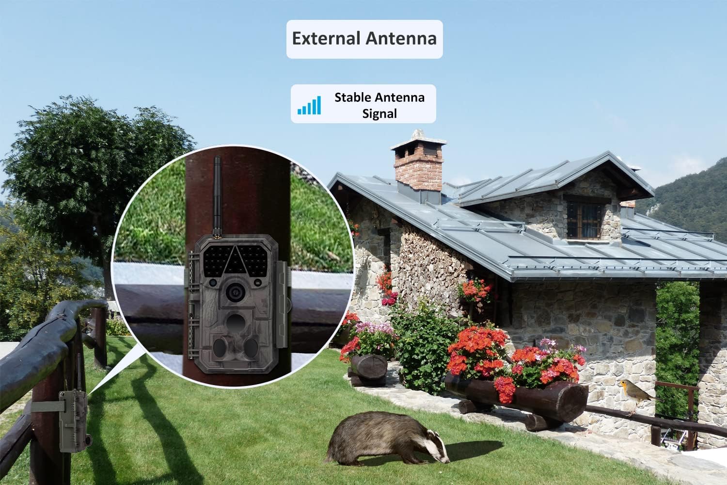 Meidase P100 WiFi Trail Camera (2022), 32mp 1296p, Game Cameras with 100ft Night Vision Motion Activated Waterproof, Compatible with Bluetooth, Dedicated Phone App