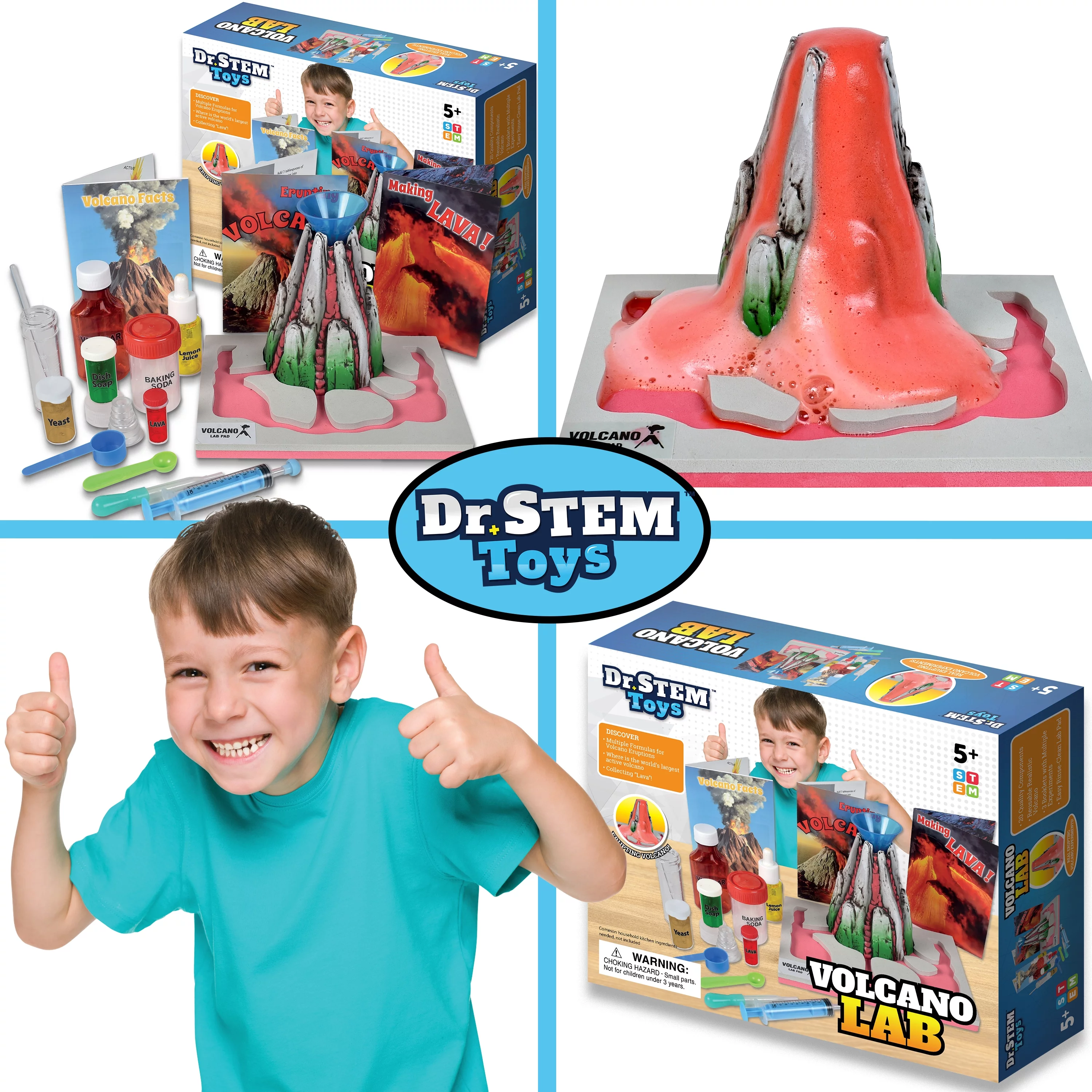 Dr. STEM Toys Volcano Making Experiment Science Lab Kit for Kids