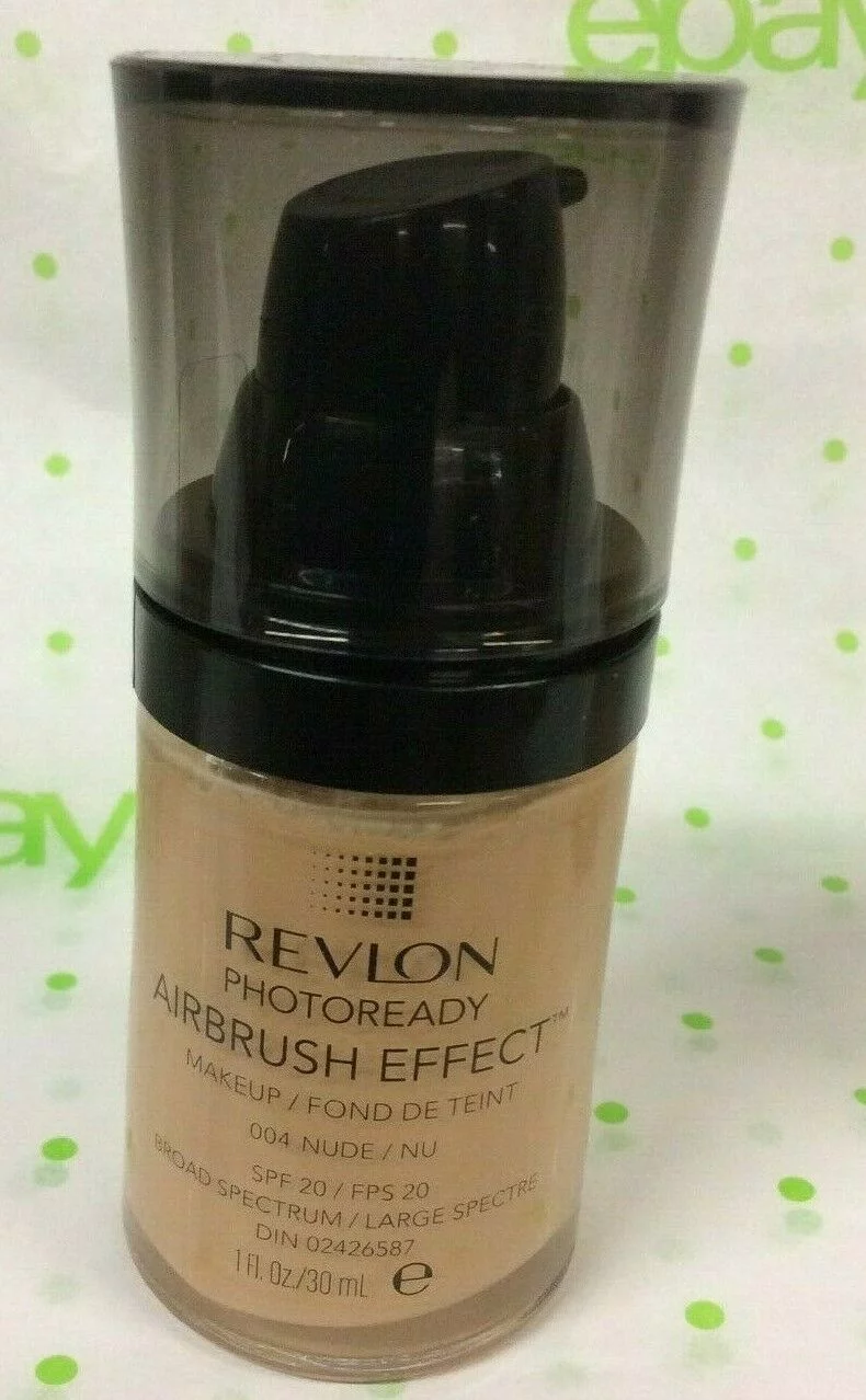 Revlon Photoready Airbrush Effect Makeup Foundation SPF 20 NEW. Shade: NUDE #004