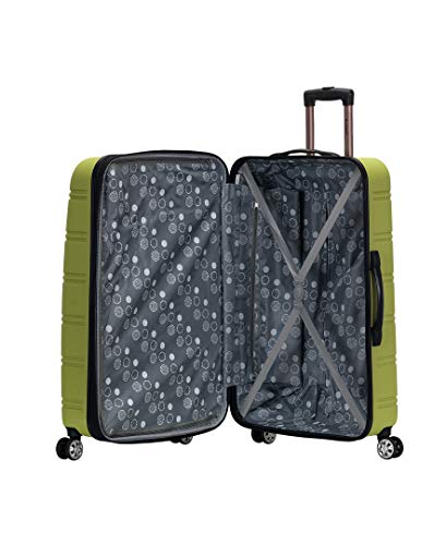 Rockland Melbourne Hardside Expandable Luggage with Spinner Wheels, 2TONEBLUE, 2 Piece (20/28)