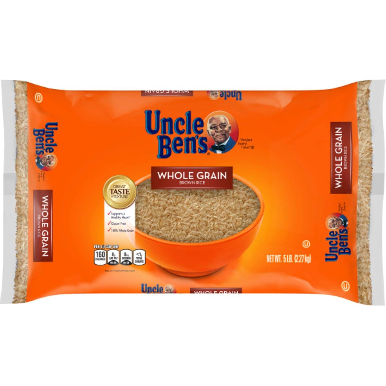 UNCLE BEN'S Whole Grain Brown Rice Bag, 5lb.