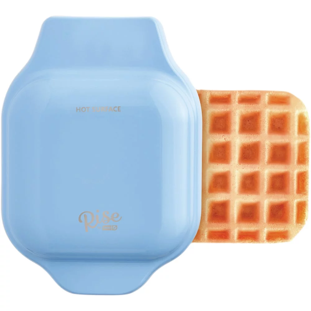 1PACK Rise by Dash 4 In. Light Blue Mini Waffle Maker