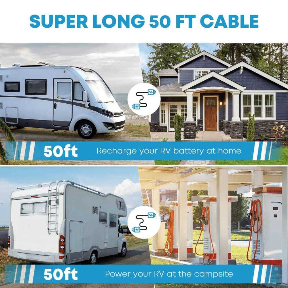 Kohree Generator Cord 30 Amp 4 Prong Nema L14-30 Generator Cord Heavy Duty