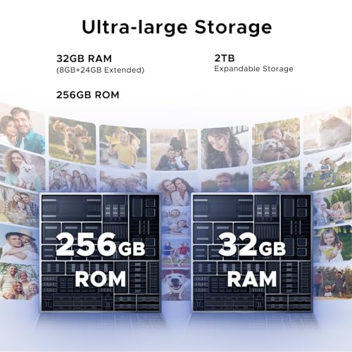 DOOGEE Note 59 Pro Unlocked Cell Phone 5G Android 15,32GB+256GB/TF 2TB Android Phone,6250mAh Battery,6.75