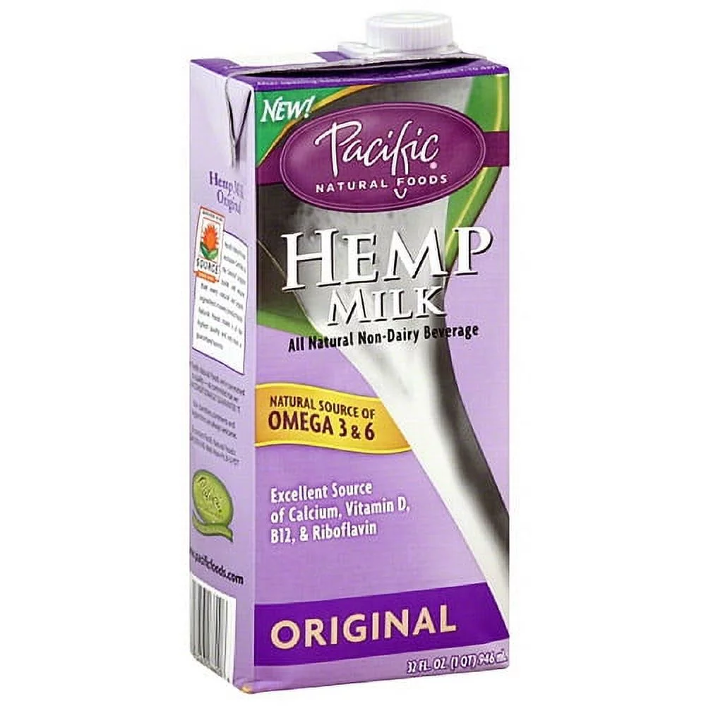 (12 Pack) Pacific Natural Foods Original Hemp Milk, 32 fl oz