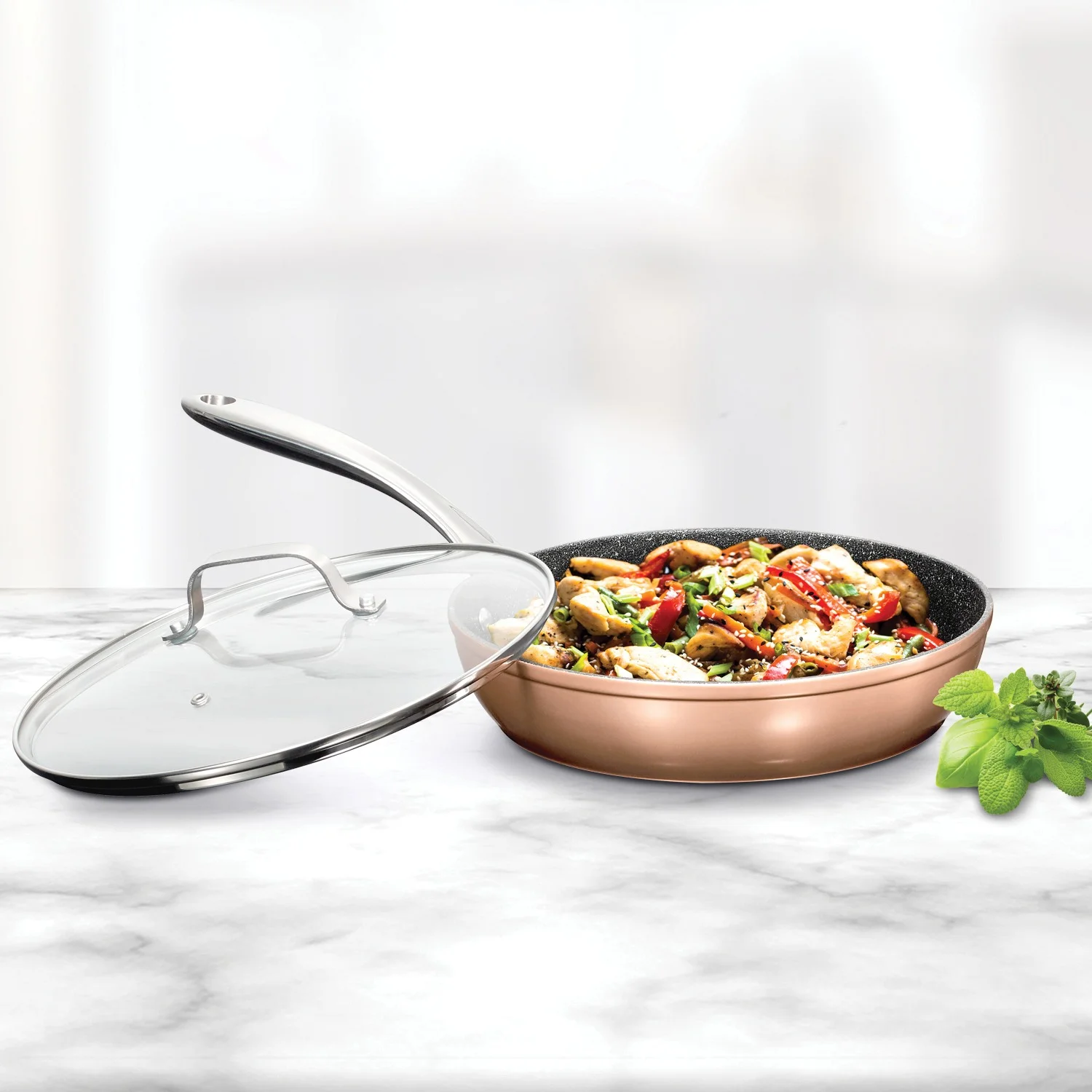 THE ROCK by Starfrit 10 Piece Copper Cookware Set