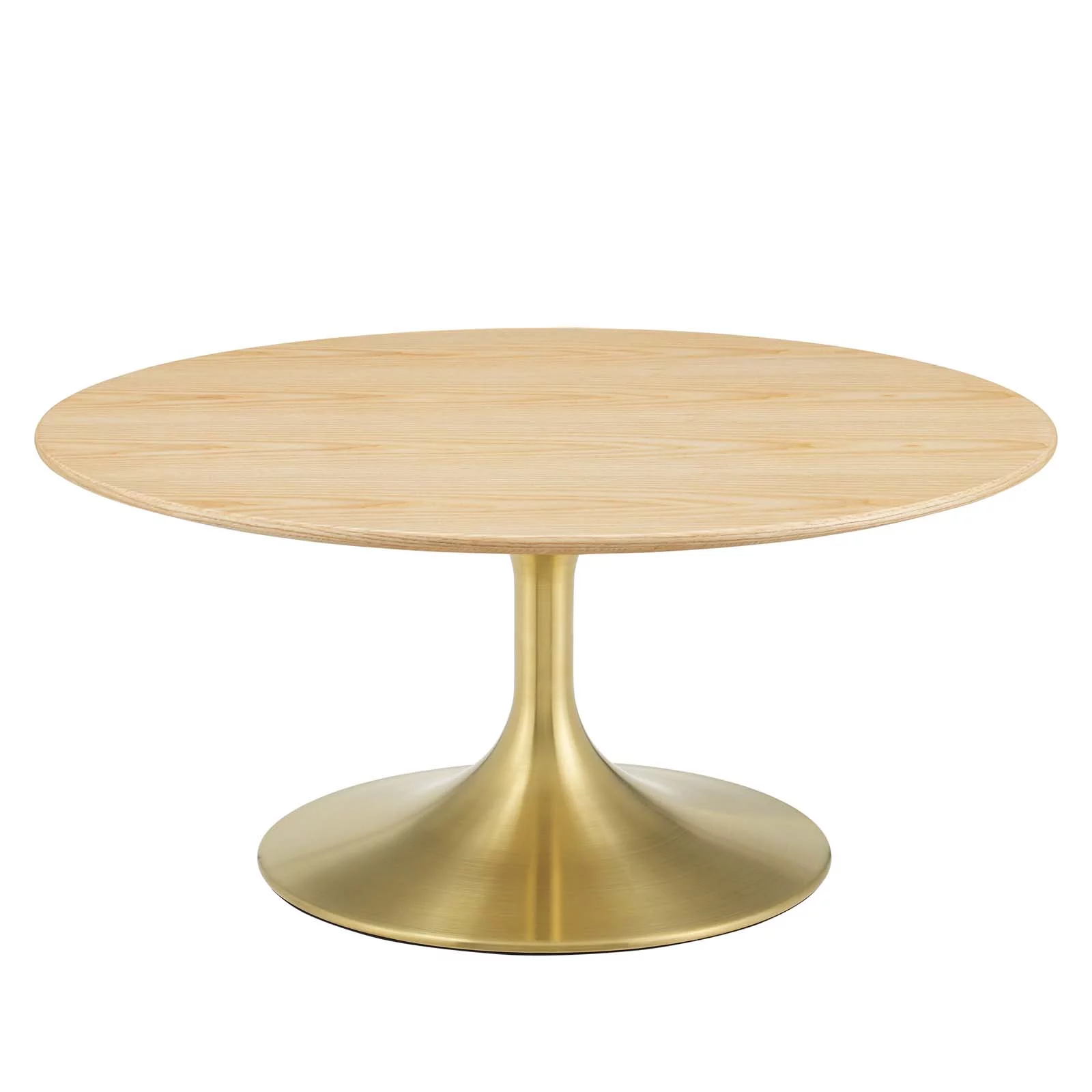 Coffee Table, Round, Wood, Metal Steel, Gold Brown Natural, Modern Contemporary Urban Design, Living Lounge Room Hotel Lobby Hospitality