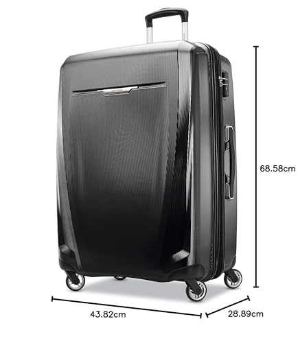 Samsonite Winfield 3 DLX Hardside Expandable Luggage with Spinners, Silver, Carry-On 20-Inch