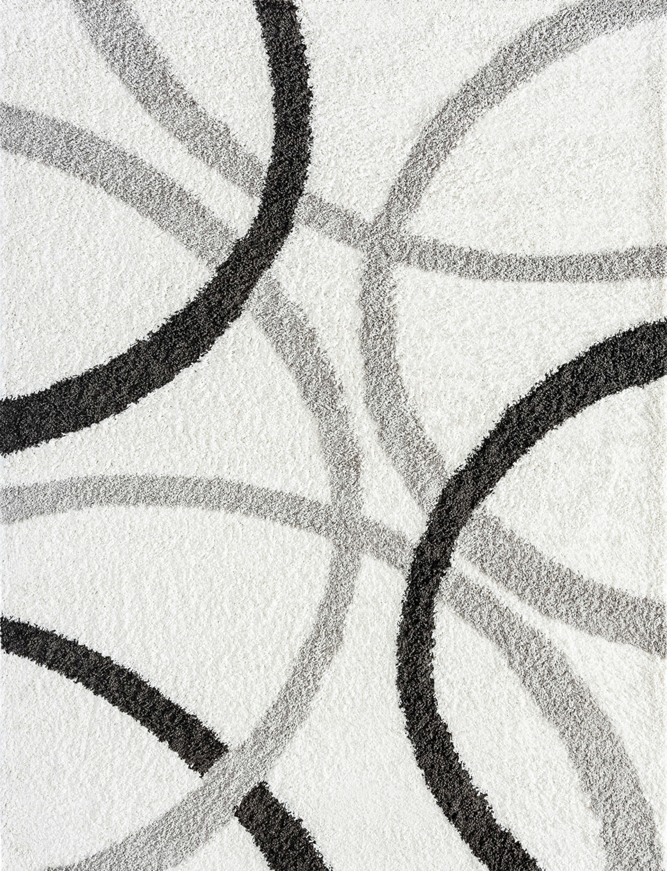4x6 Modern White Area Rugs for Living Room | Bedroom Rug | Dining Room Rug | Indoor Entry or Entryway Rug | Kitchen Rug | Alfombras para Salas 4' x 5'3''