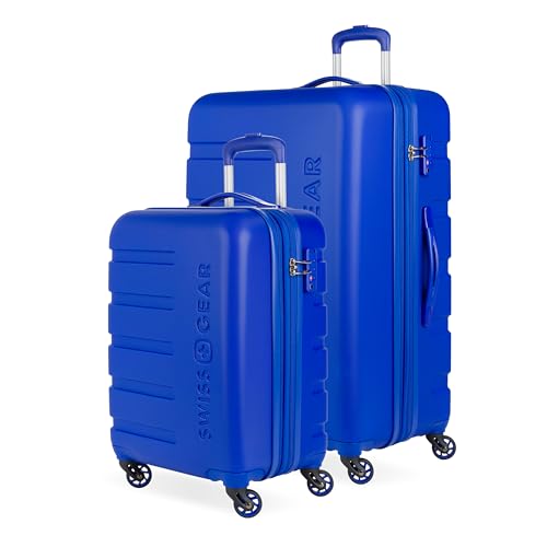 SwissGear 7366 Hardside Expandable Luggage with Spinner Wheels, White, Carry-On 19-Inch