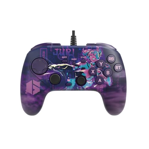 HORI Fighting Commander OCTA (Street Fighter 6 Juri Edition) for Windows PC - Tournament Grade Wired Fightpad Officially Licensed by Capcom