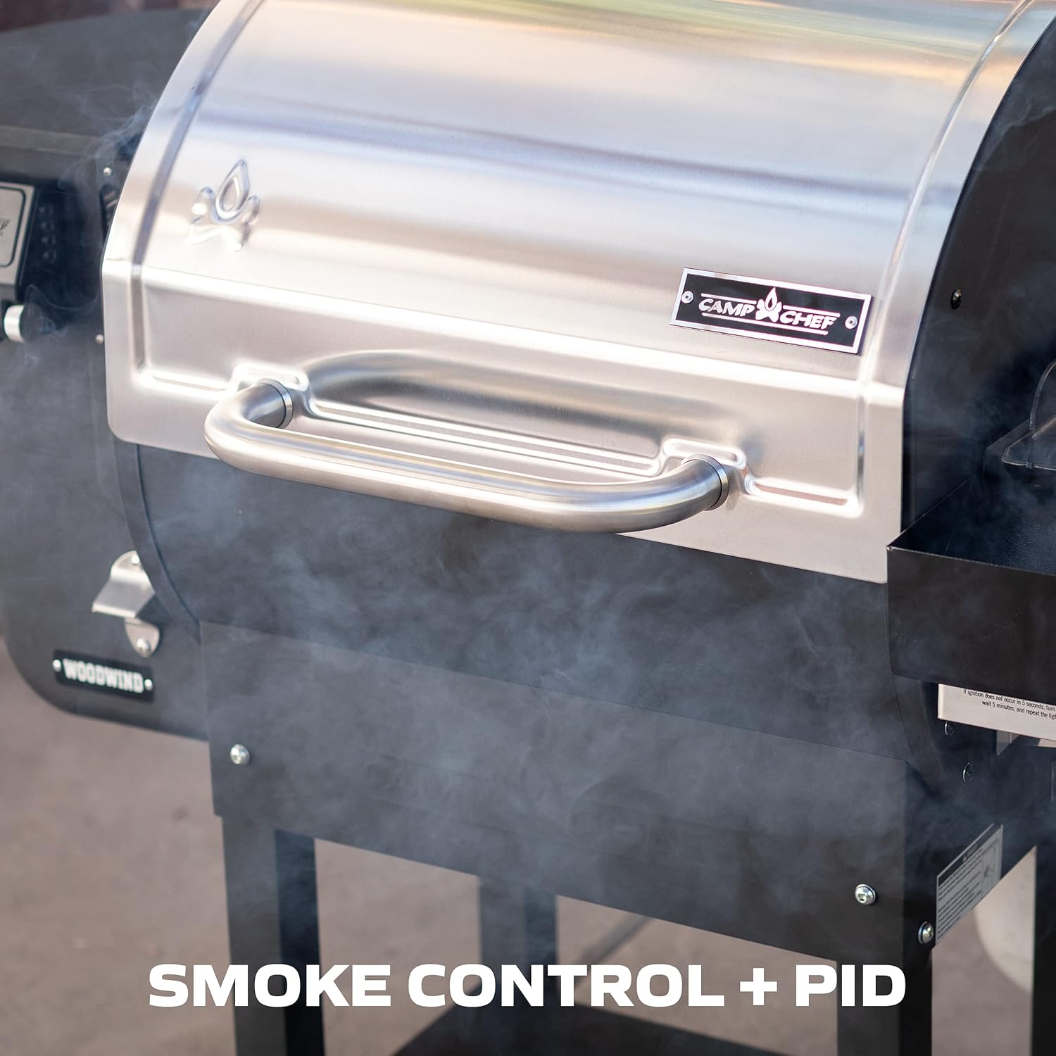 Camp Chef 24 in. WIFI Woodwind Pellet Grill & Smoker with Sidekick (PG14) - WIFI & Bluetooth Connectivity