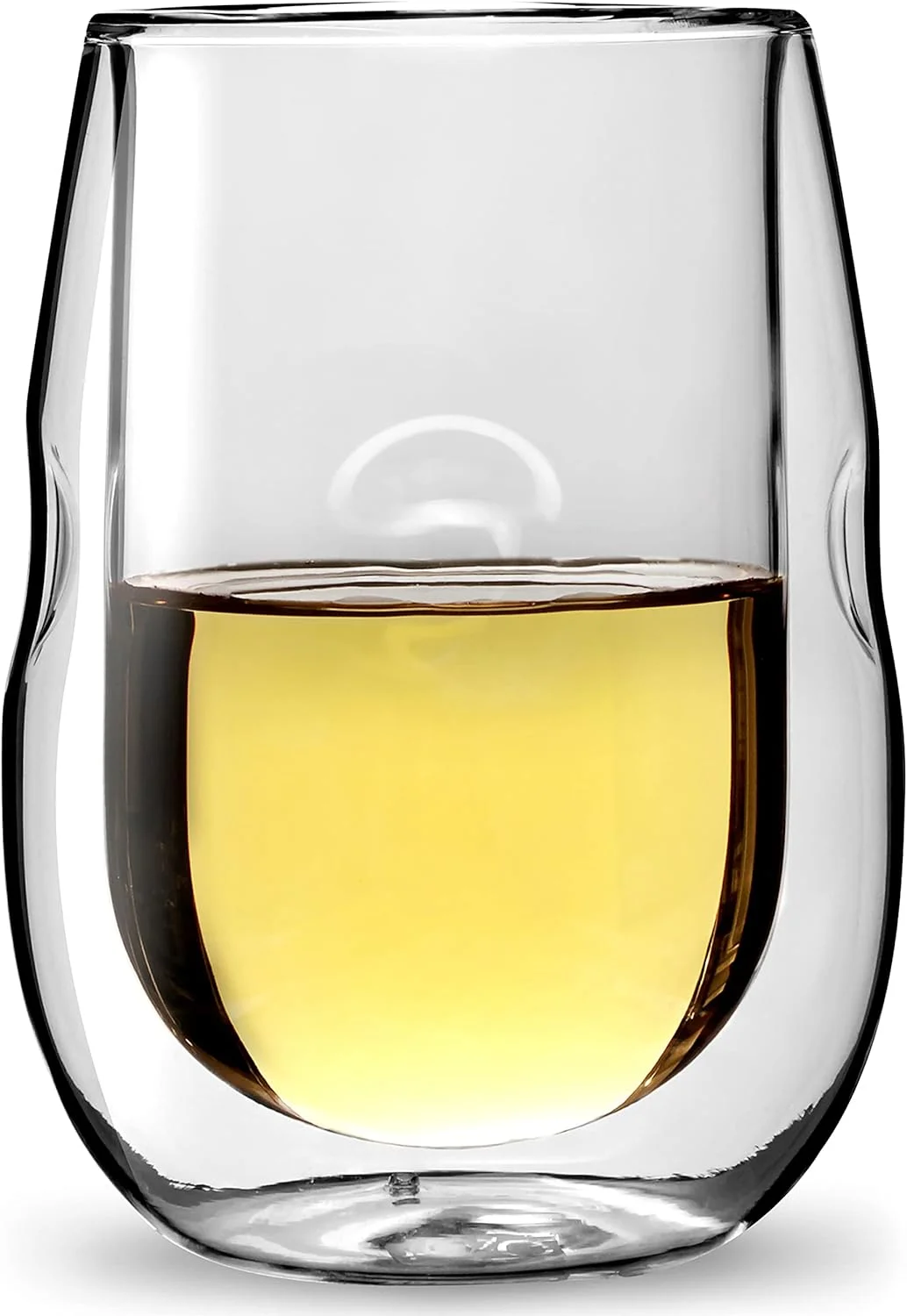 Moderna Artisan Series Double Wall Insulated Wine Glasses - Set Of 6 Wine And Beverage Glasses