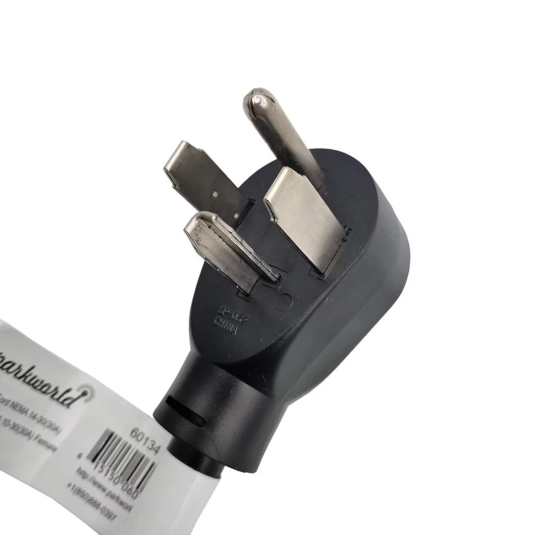 Parkworld 60134 Dryer Adapter Cord NEMA 14-30P Male to 10-30R Female, 30A, 250V, 1.5FT