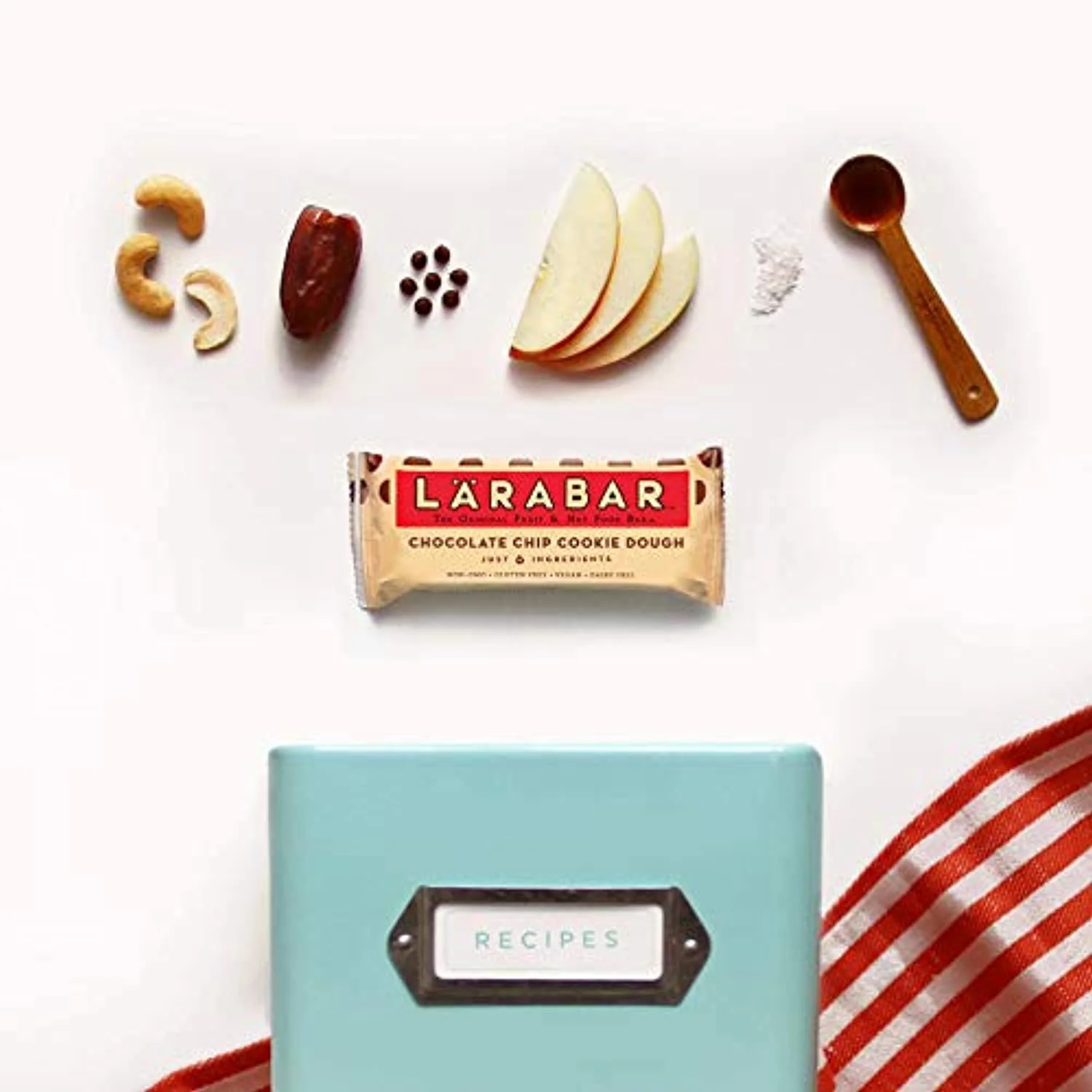 Larabar Gluten Free Bar, Chocolate Chip Cookie Dough, 1.6 Oz Bar, Whole Food Gluten Free Bars, Dairy Free Snacks, 16 Count