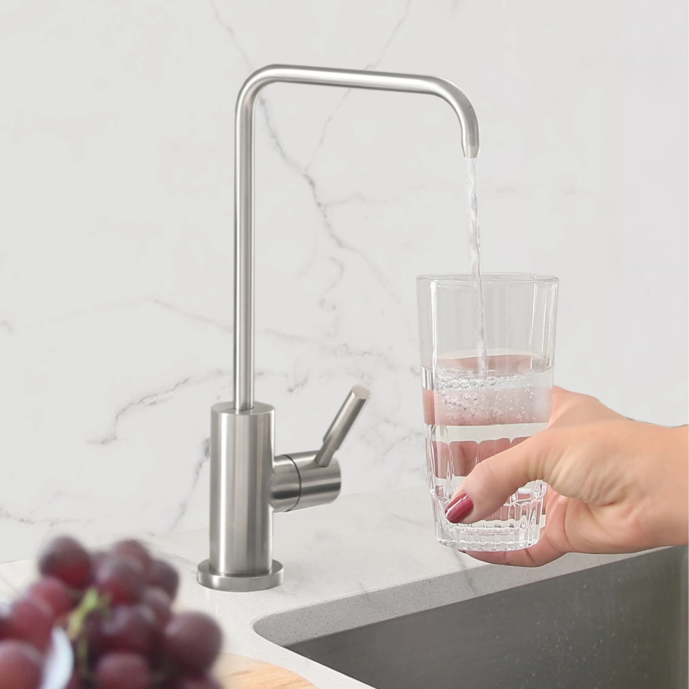 Single Handle Cold Water Tap - Stainless Steel Finish by Stylish® K-147S
