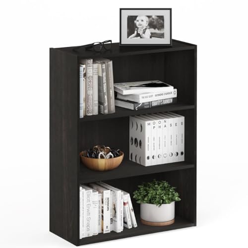 Furinno Pasir 3-Tier Open Shelf Bookcase, Americano