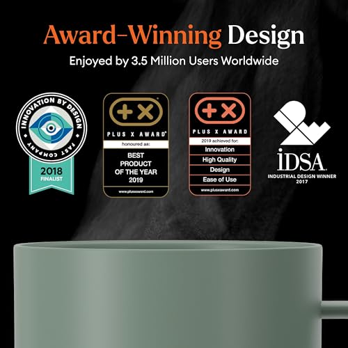 Ember Temperature Control Smart Mug 2, 14 Oz, App-Controlled Heated Coffee Mug with 80 Min Battery Life and Improved Design, Black