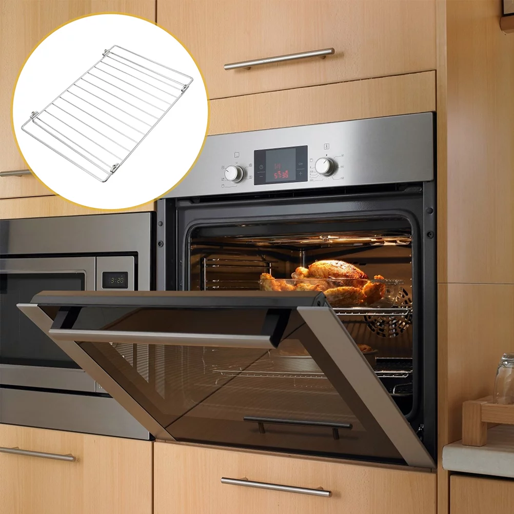 1Pc Telescopic Net Rack Practical Electric Oven Rack Stainless Steel Grill Mesh