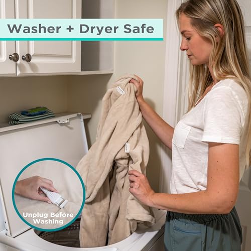 BLACK+DECKER Heated Throw Blanket, 50