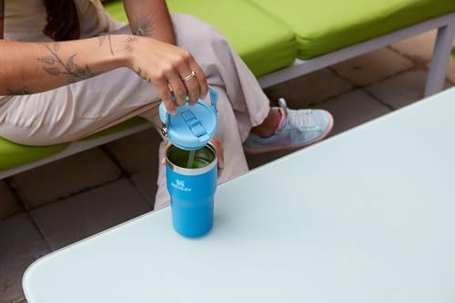 Stanley IceFlow Flip Straw Tumbler with Handle 30 oz | Twist On Lid and Flip Up Straw | Leak Resistant Water Bottle | Insulated Stainless Steel |BPA-Free | Lilac