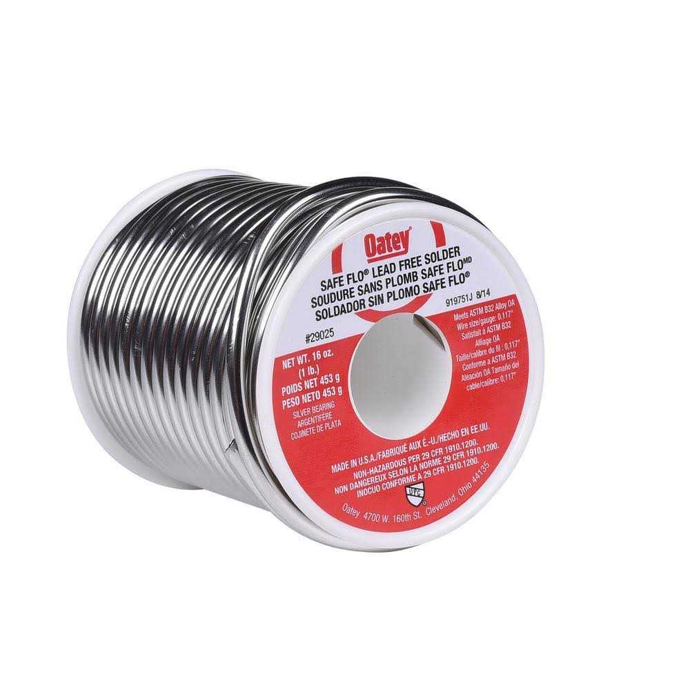 Oatey 29025 1 lb Safe-Flo Silver Wire Solder